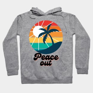 Vintage Peace Palm Tree Hoodie